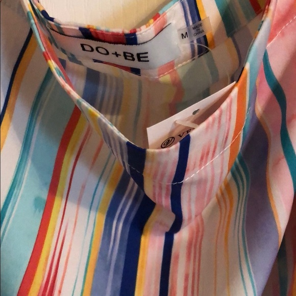 Off the shoulder multi color shirt - Picture 2 of 2